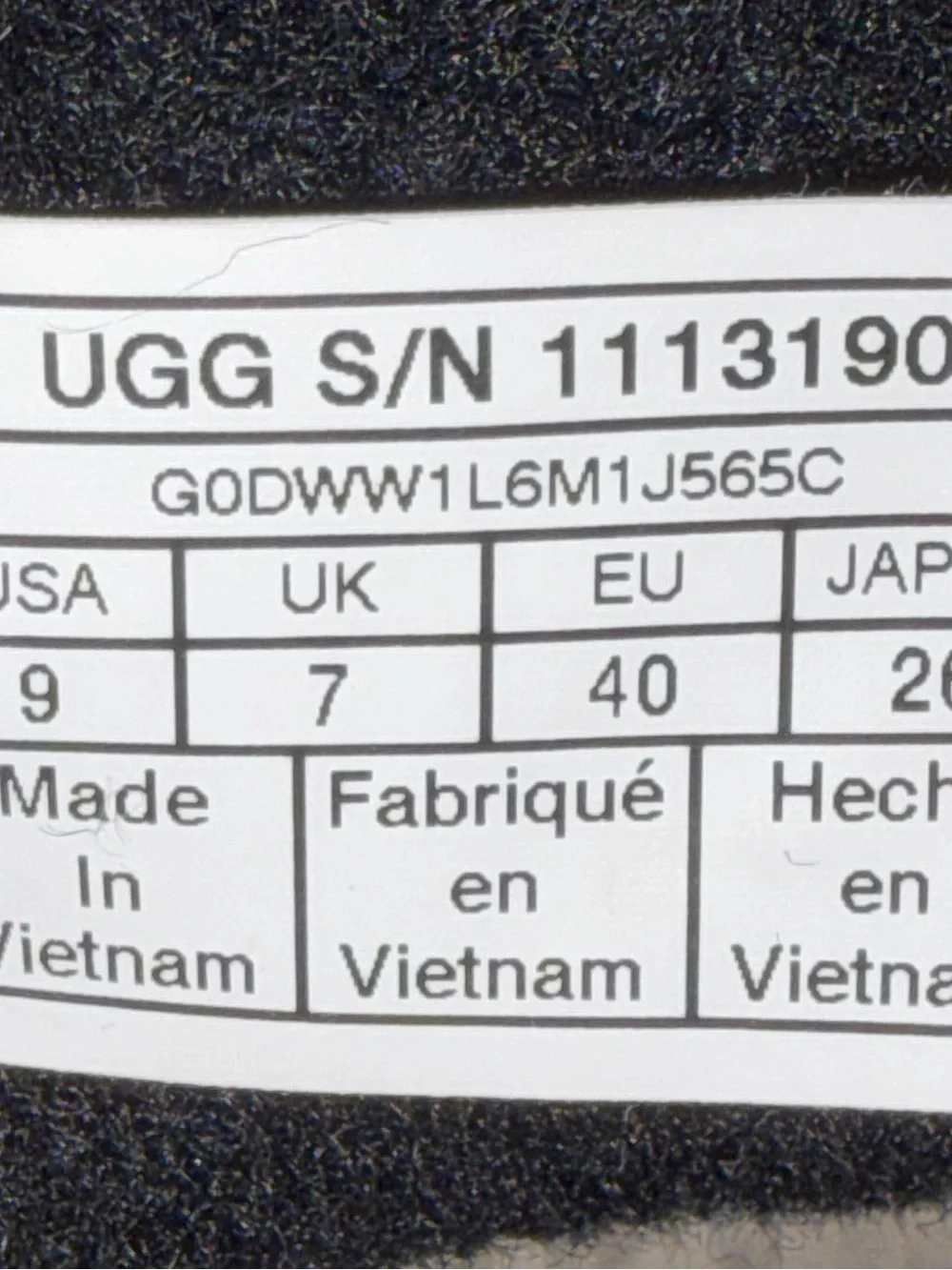 UGG Black Glossy Short Rain Booties with Logo Panel